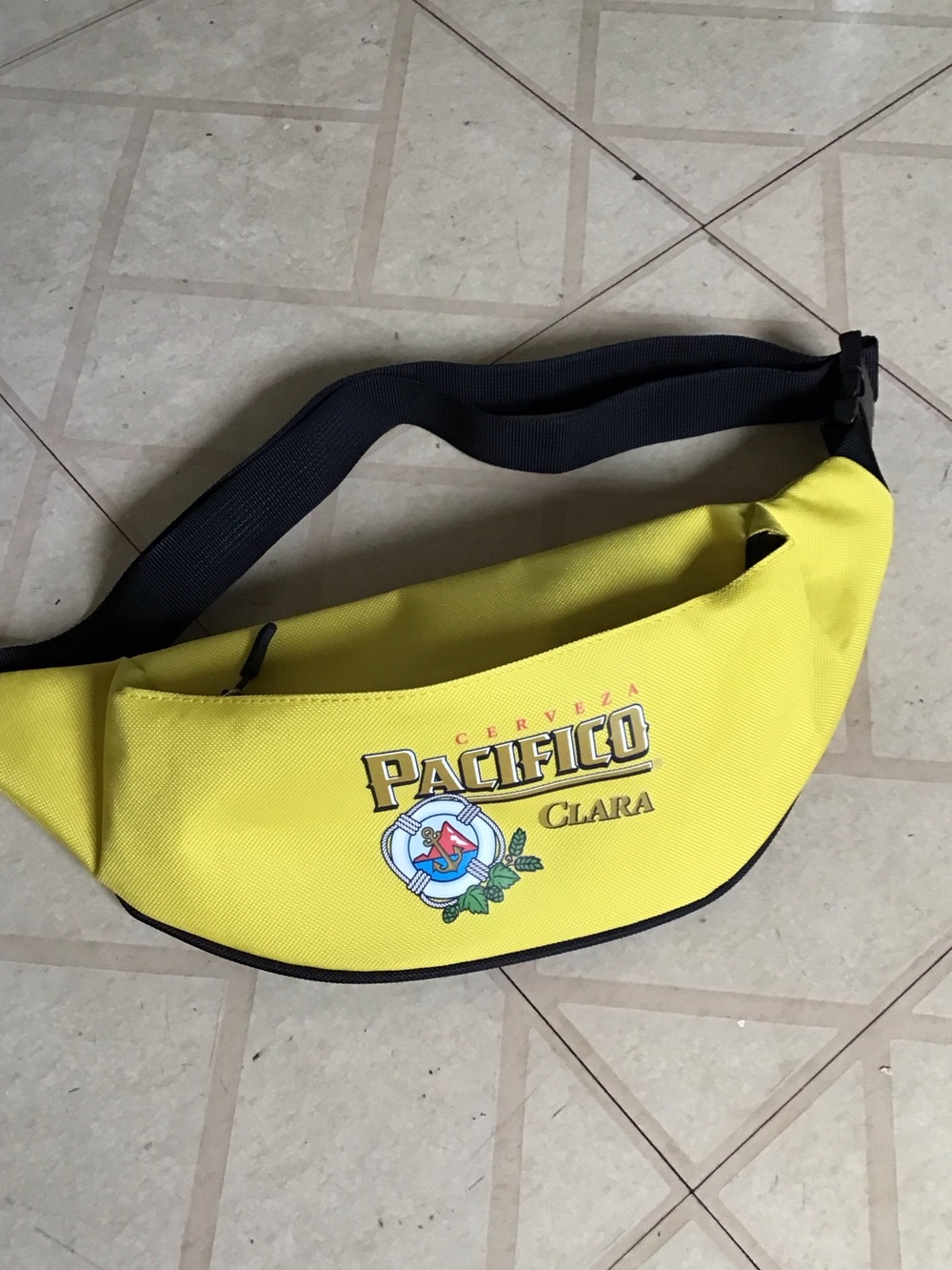 Pacifico Yellow Fanny pack with Adjustable Black Strap
